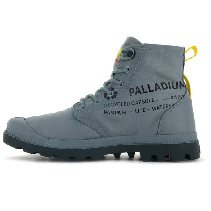 Palladium Pampa Recycle Waterproof+ 2 Men's Boots Grey | UK P395-OPG